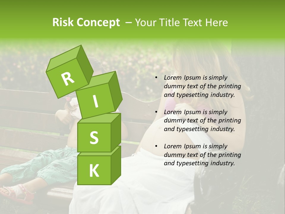 People Cheerful Woman PowerPoint Template