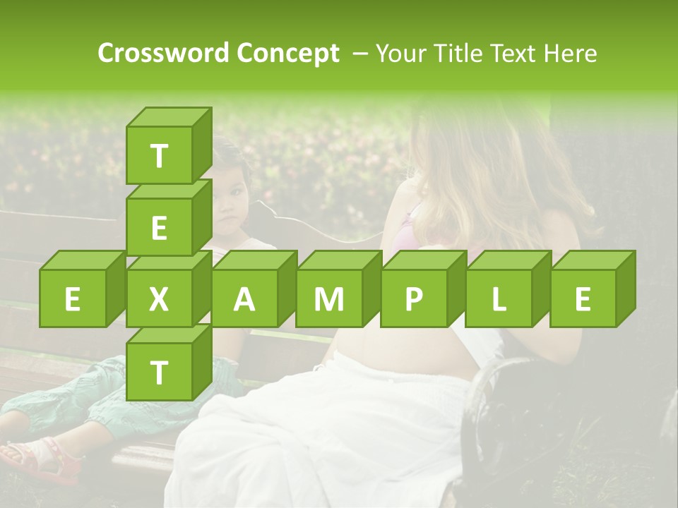 People Cheerful Woman PowerPoint Template