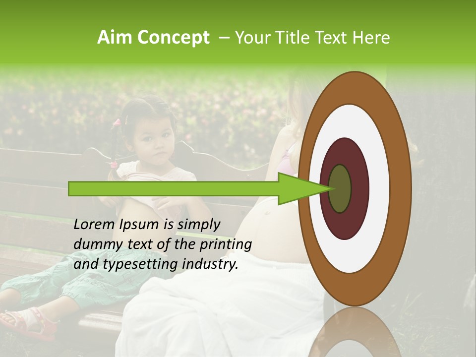 People Cheerful Woman PowerPoint Template