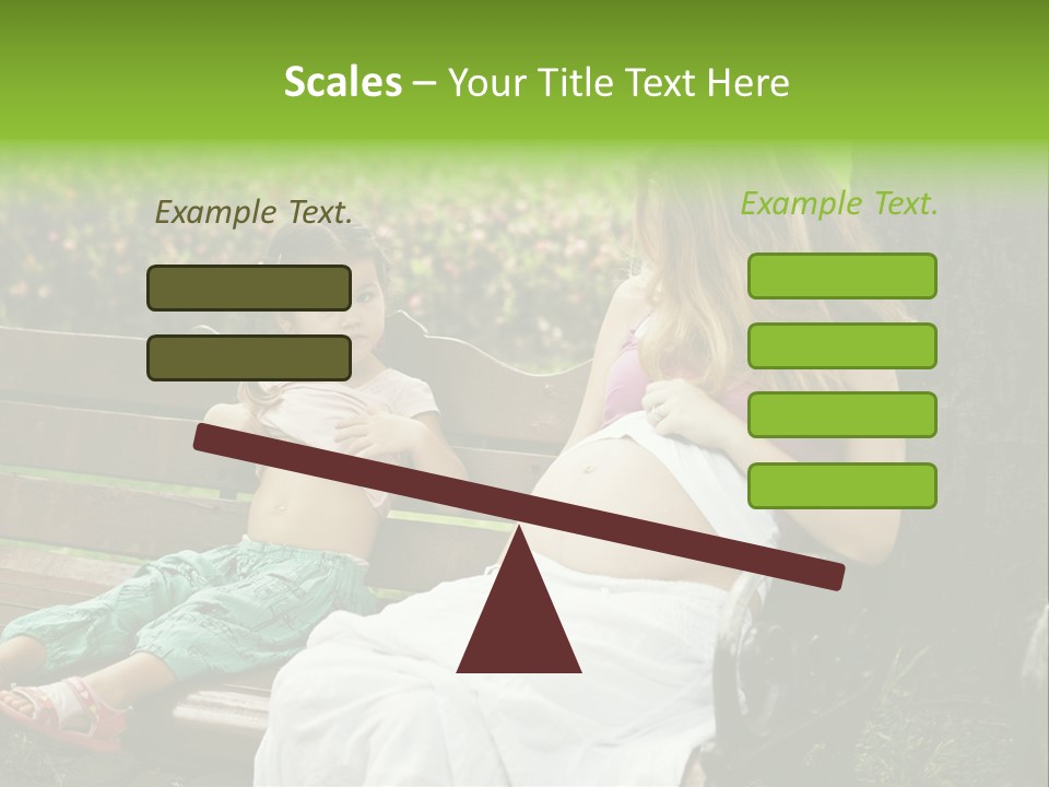 People Cheerful Woman PowerPoint Template