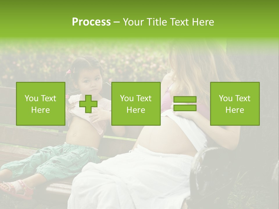 People Cheerful Woman PowerPoint Template