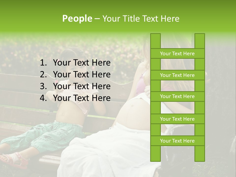 People Cheerful Woman PowerPoint Template