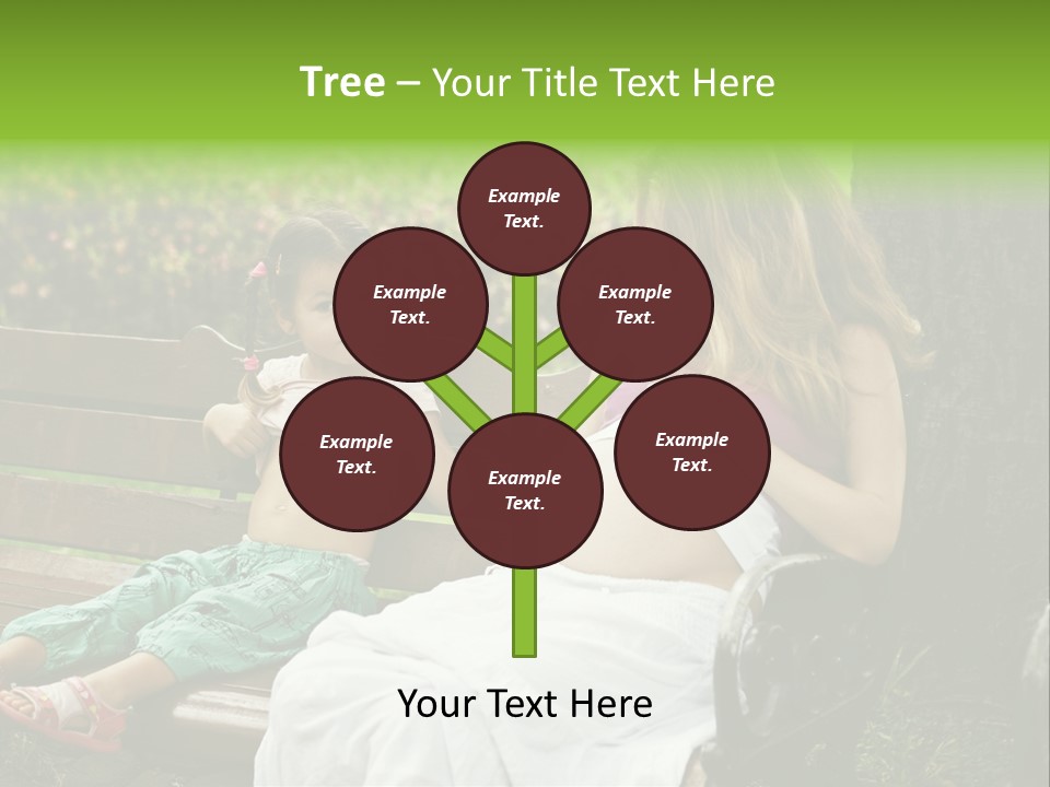 People Cheerful Woman PowerPoint Template