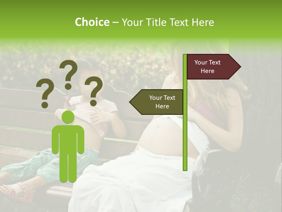 People Cheerful Woman PowerPoint Template