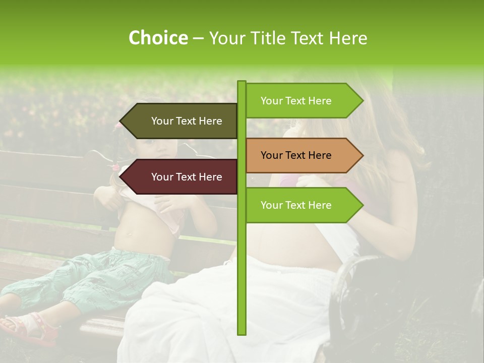 People Cheerful Woman PowerPoint Template