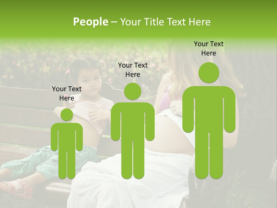 People Cheerful Woman PowerPoint Template