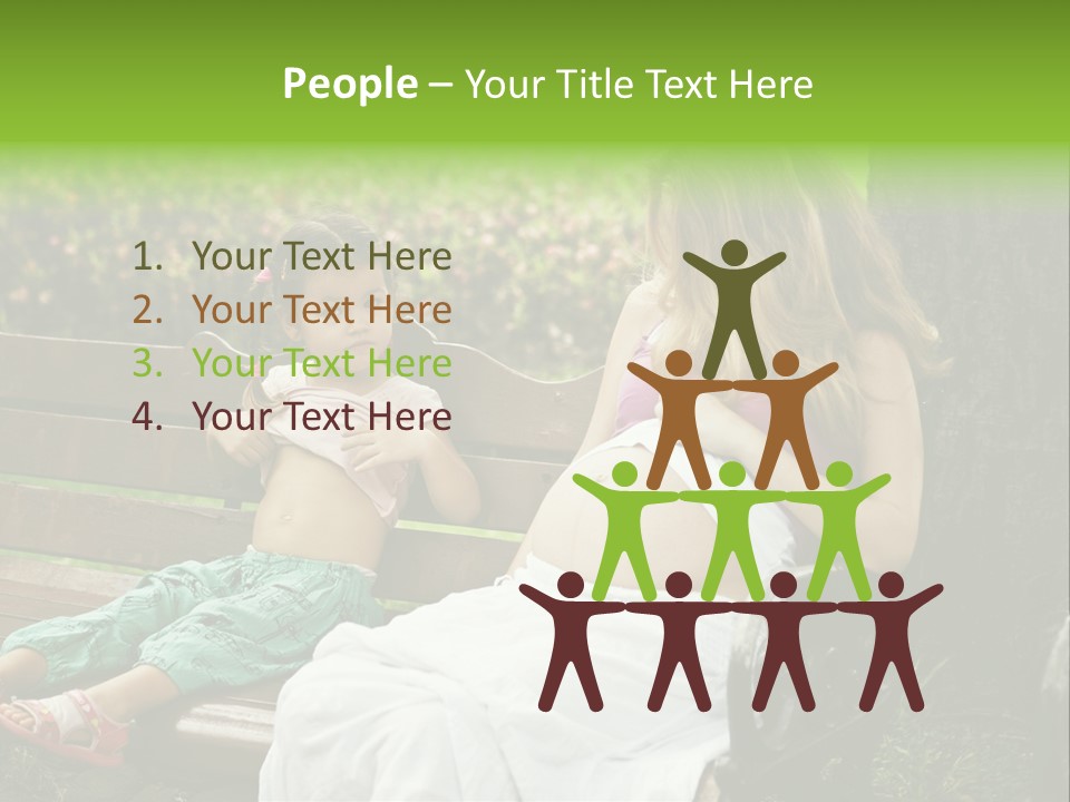 People Cheerful Woman PowerPoint Template