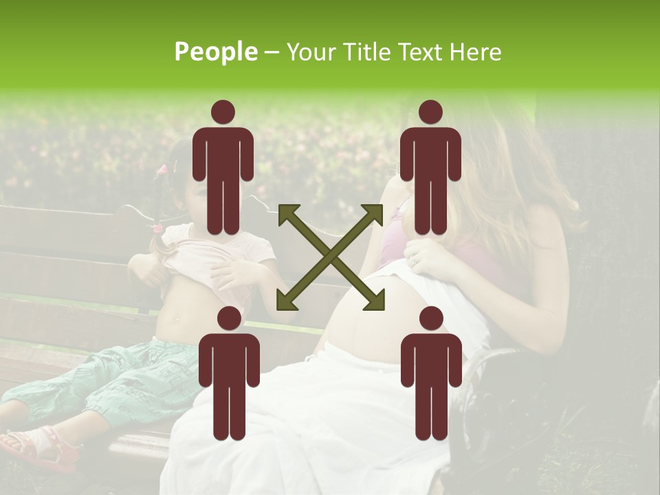 People Cheerful Woman PowerPoint Template