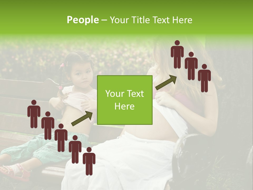 People Cheerful Woman PowerPoint Template