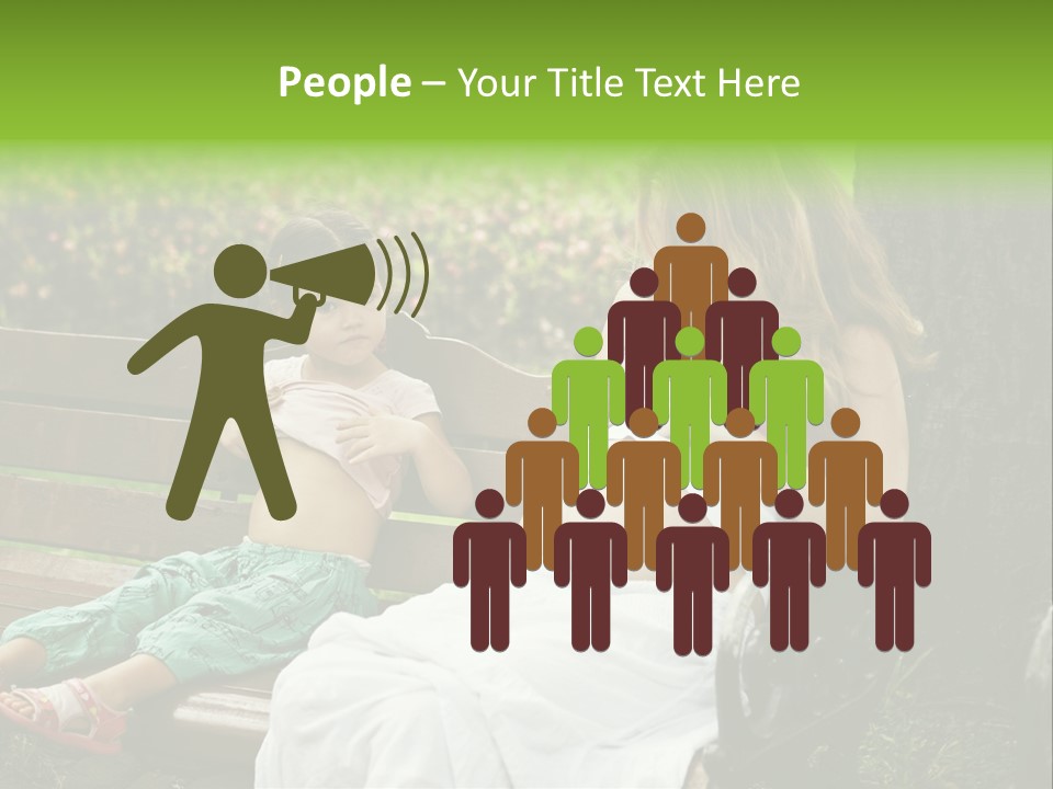 People Cheerful Woman PowerPoint Template