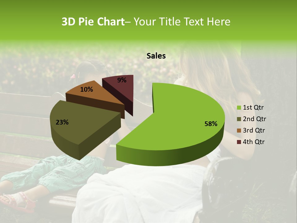 People Cheerful Woman PowerPoint Template