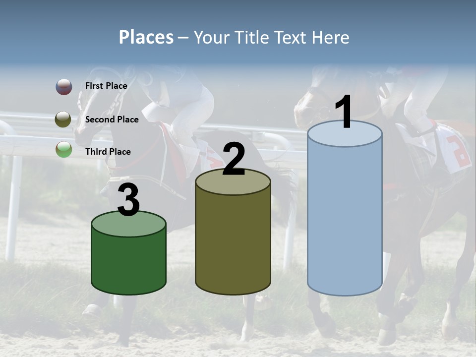 Outdoors Jockey Speed PowerPoint Template