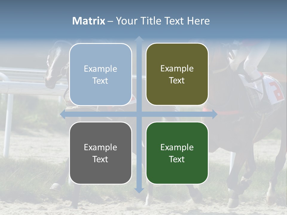 Outdoors Jockey Speed PowerPoint Template