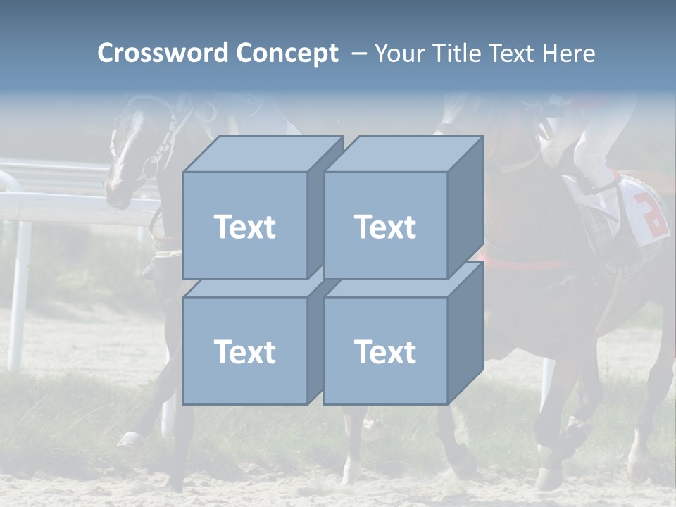 Outdoors Jockey Speed PowerPoint Template