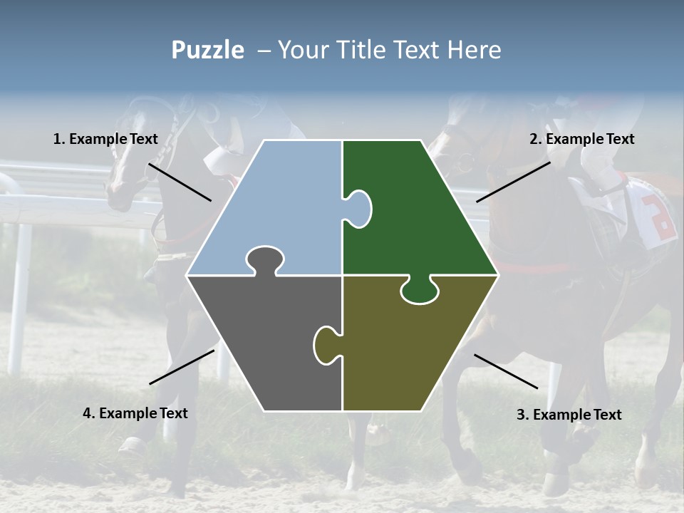 Outdoors Jockey Speed PowerPoint Template