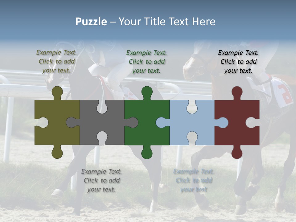 Outdoors Jockey Speed PowerPoint Template