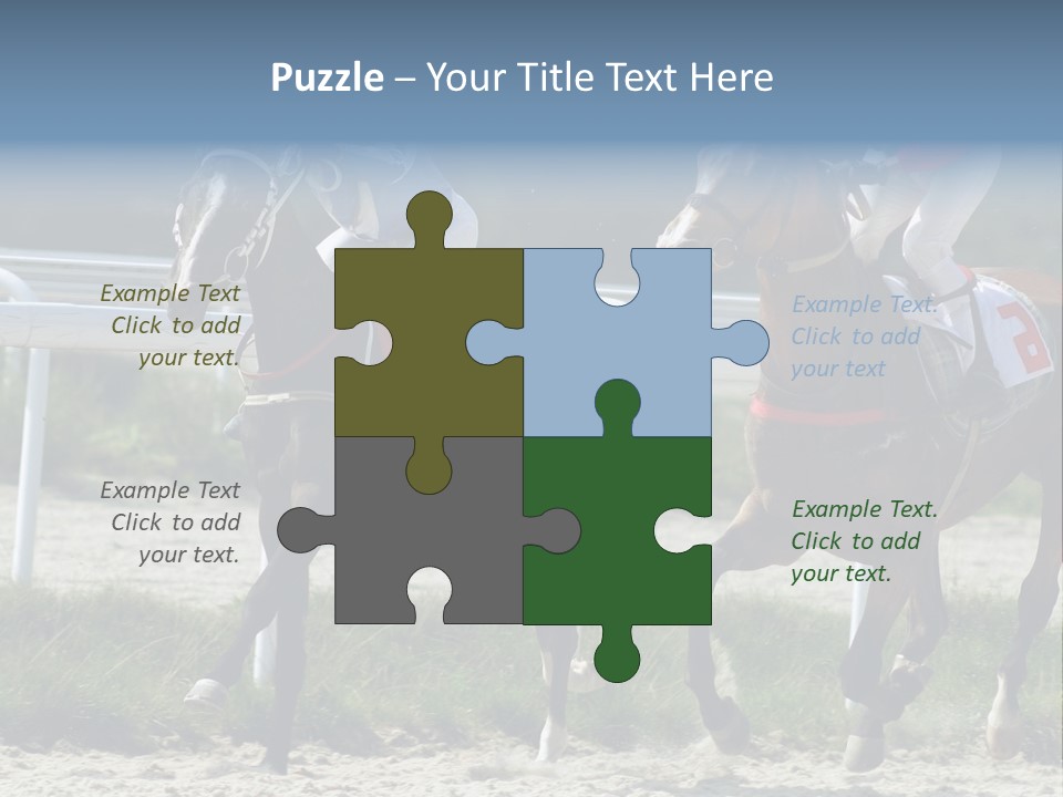 Outdoors Jockey Speed PowerPoint Template