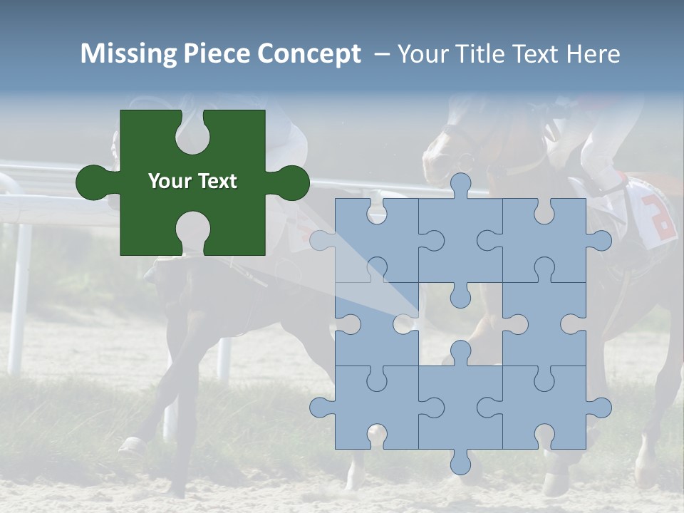 Outdoors Jockey Speed PowerPoint Template