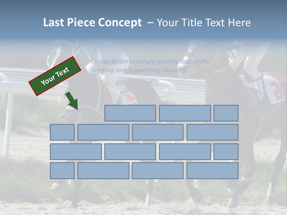 Outdoors Jockey Speed PowerPoint Template