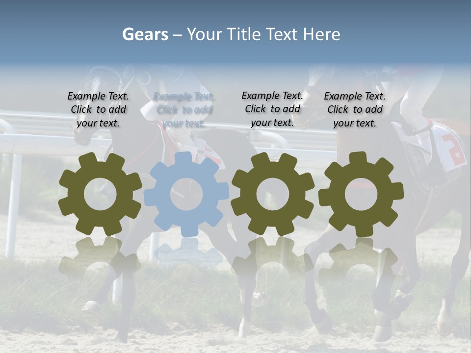 Outdoors Jockey Speed PowerPoint Template