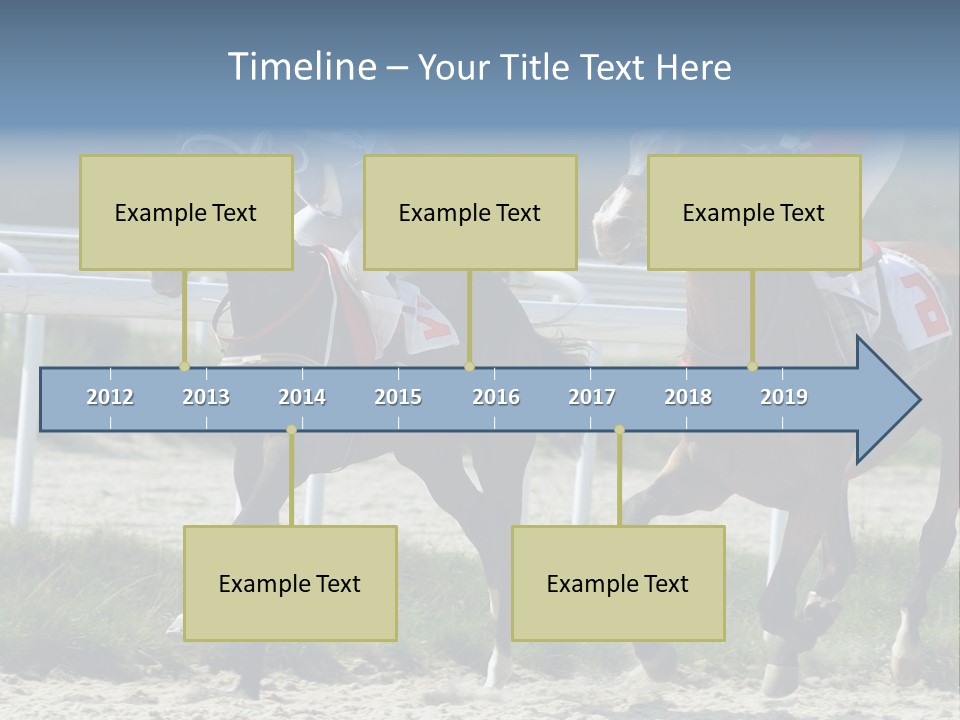 Outdoors Jockey Speed PowerPoint Template