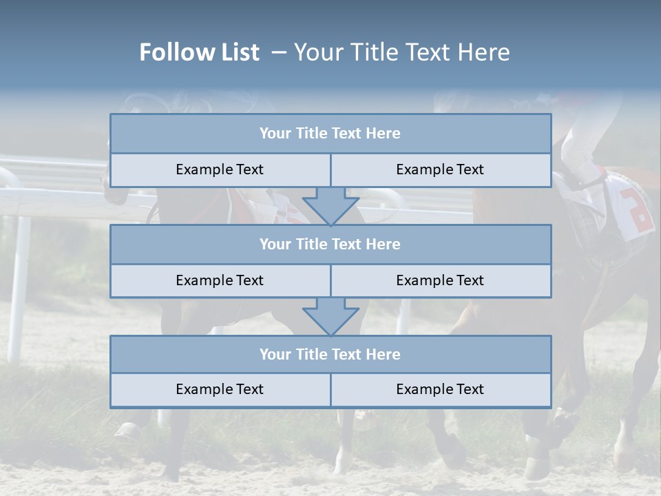 Outdoors Jockey Speed PowerPoint Template