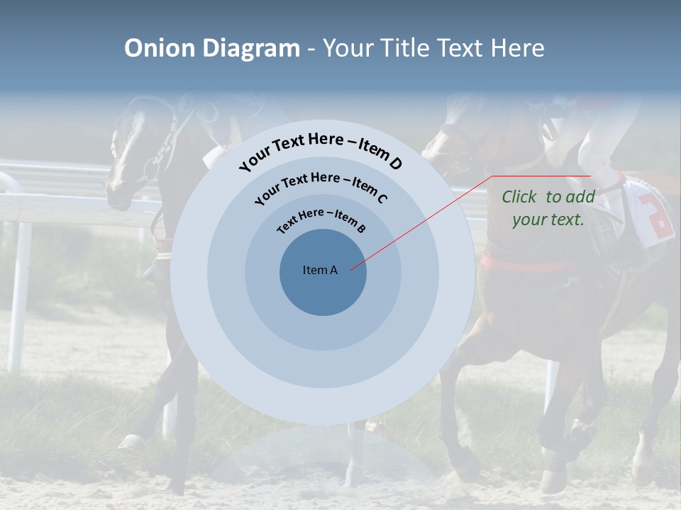 Outdoors Jockey Speed PowerPoint Template