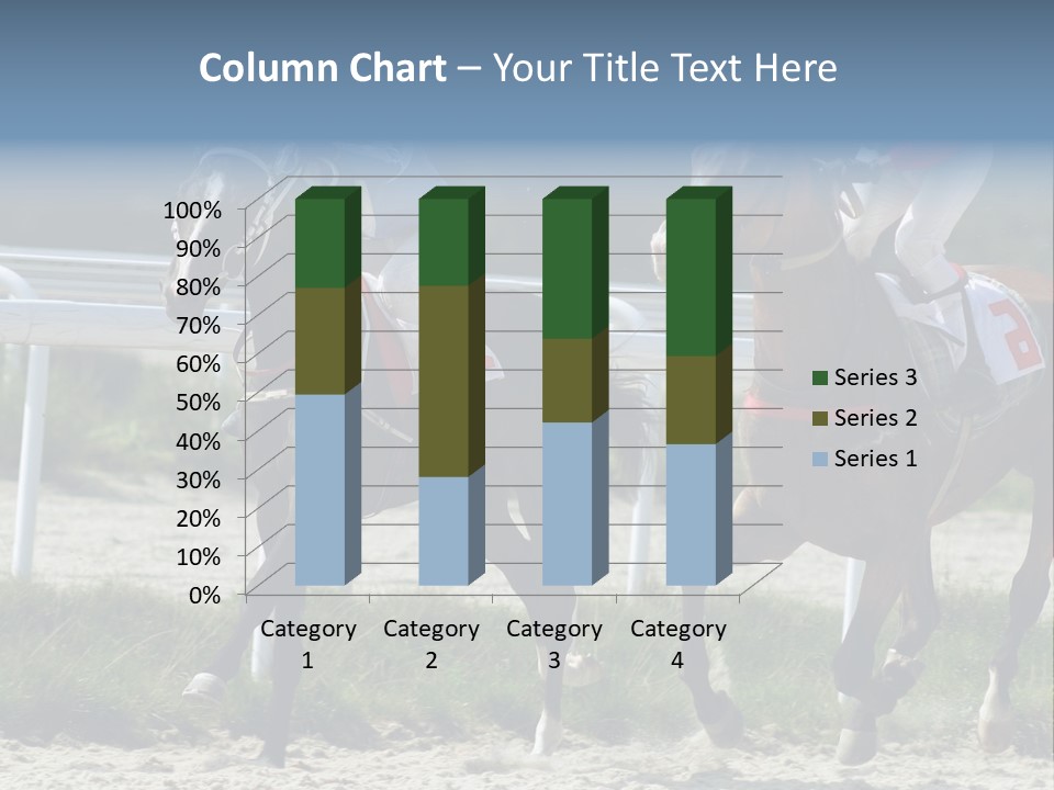 Outdoors Jockey Speed PowerPoint Template