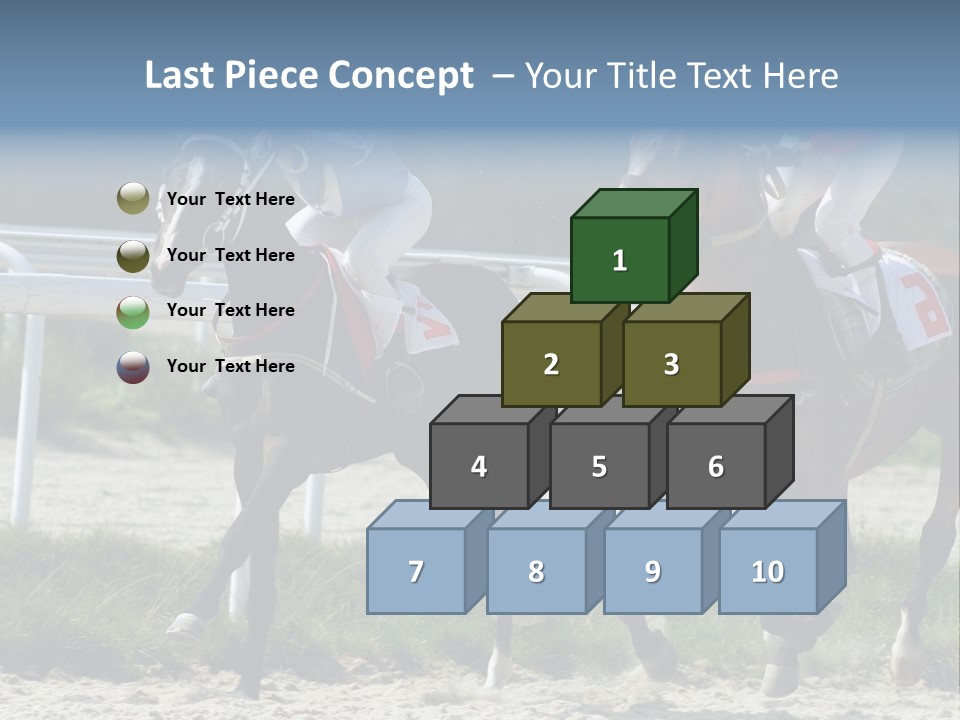 Outdoors Jockey Speed PowerPoint Template