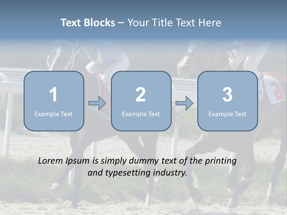Outdoors Jockey Speed PowerPoint Template