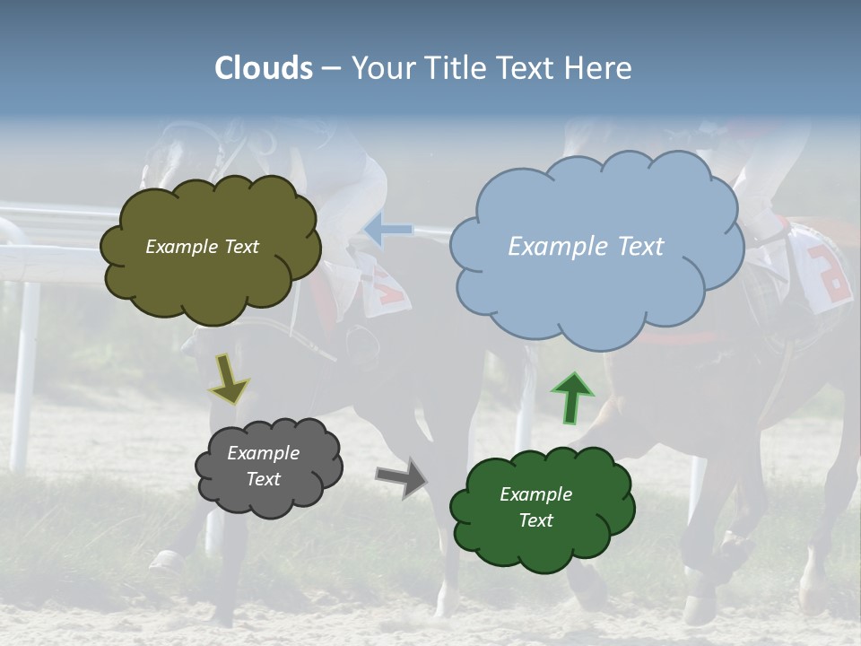 Outdoors Jockey Speed PowerPoint Template