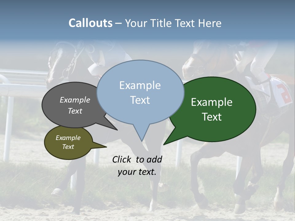 Outdoors Jockey Speed PowerPoint Template