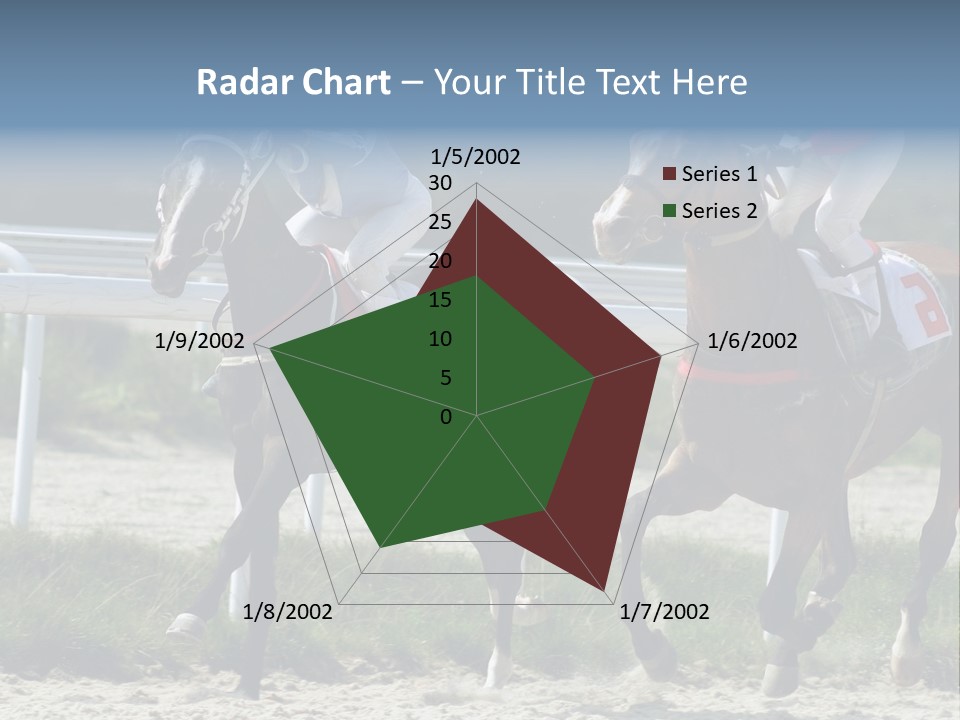 Outdoors Jockey Speed PowerPoint Template