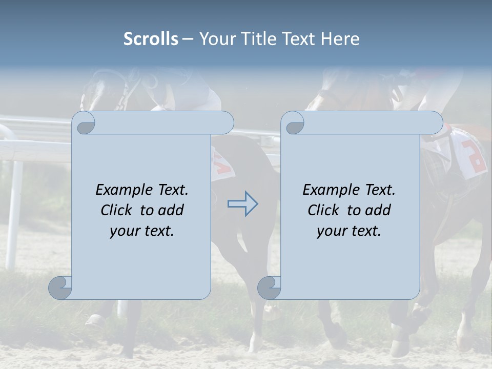 Outdoors Jockey Speed PowerPoint Template