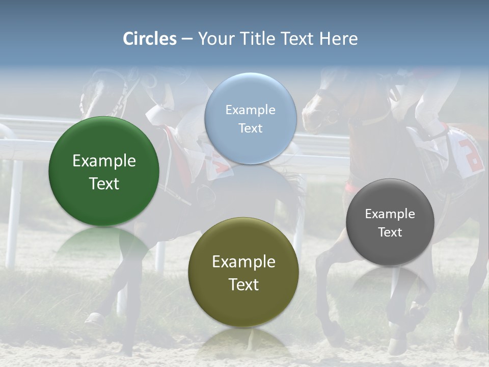 Outdoors Jockey Speed PowerPoint Template