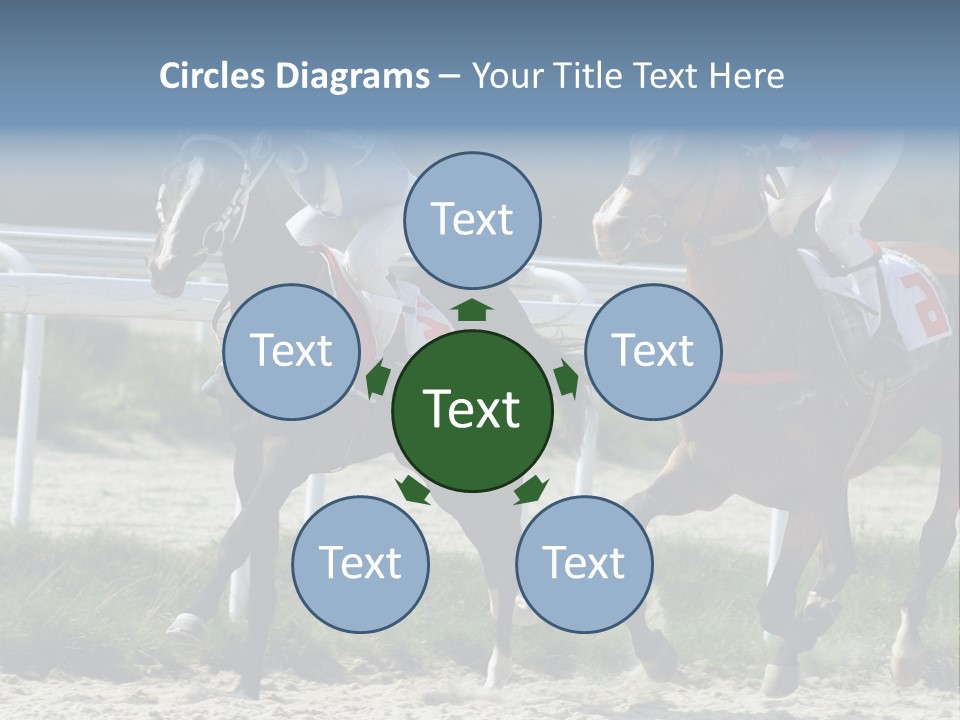 Outdoors Jockey Speed PowerPoint Template