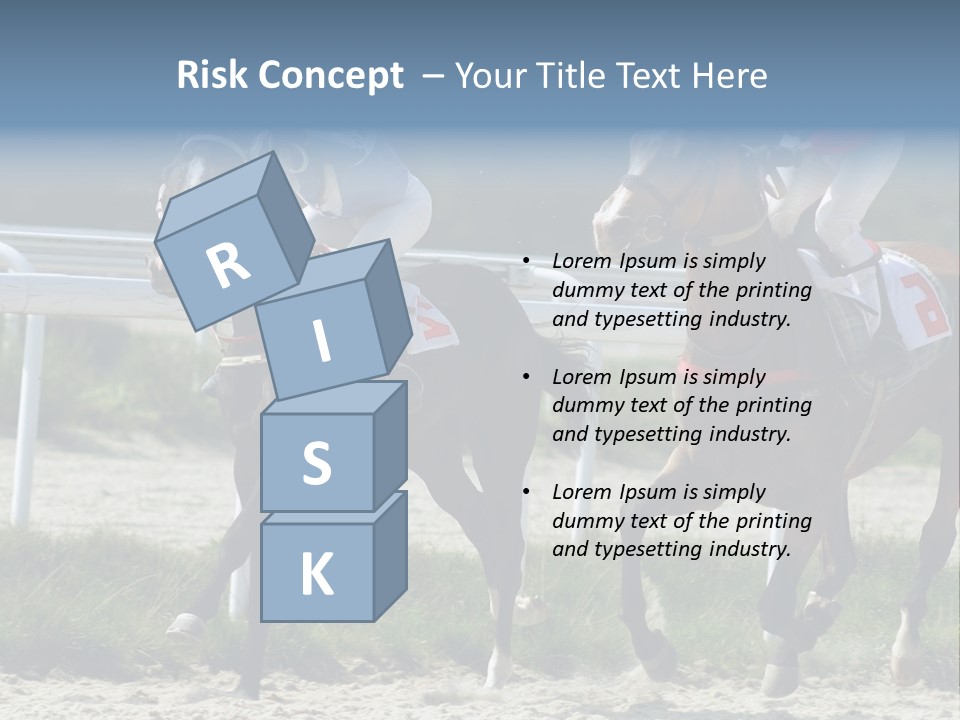 Outdoors Jockey Speed PowerPoint Template