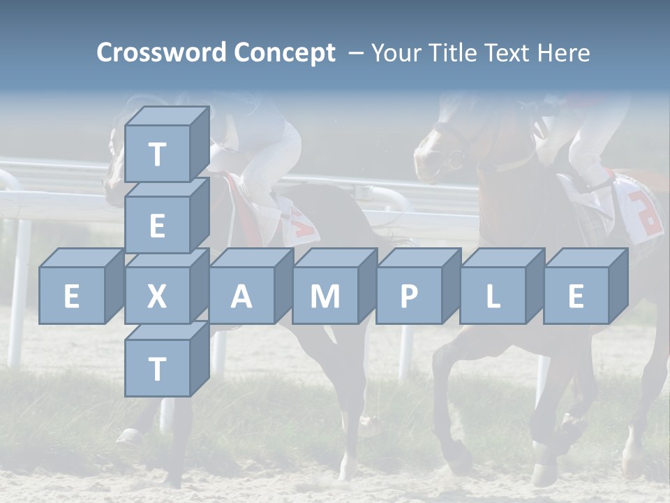 Outdoors Jockey Speed PowerPoint Template