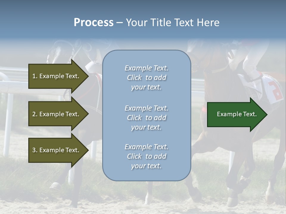 Outdoors Jockey Speed PowerPoint Template