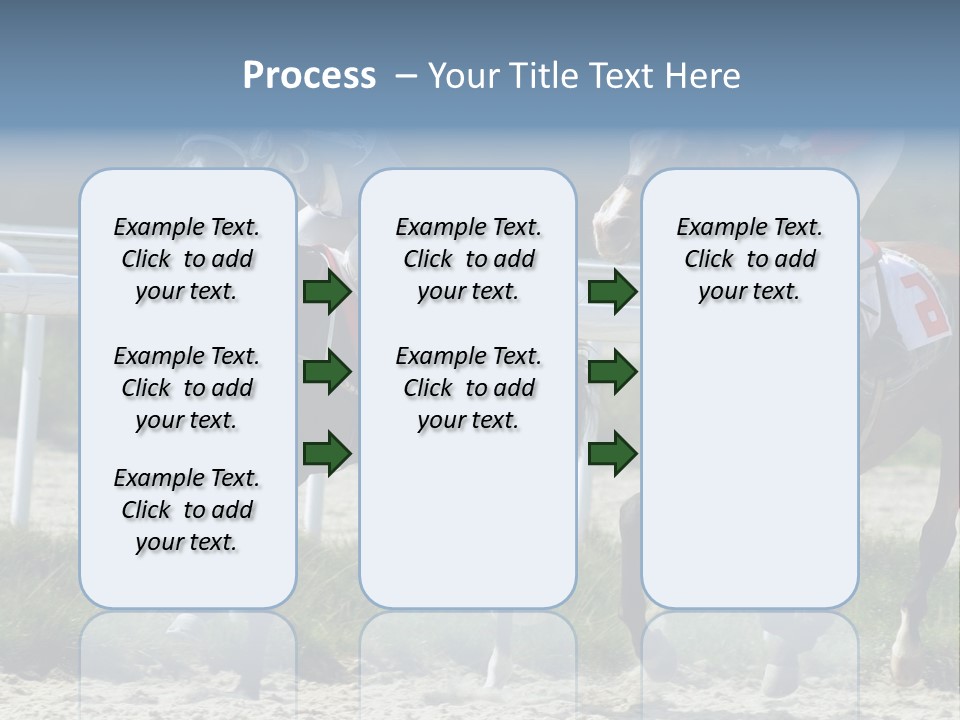 Outdoors Jockey Speed PowerPoint Template