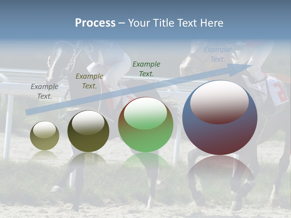 Outdoors Jockey Speed PowerPoint Template