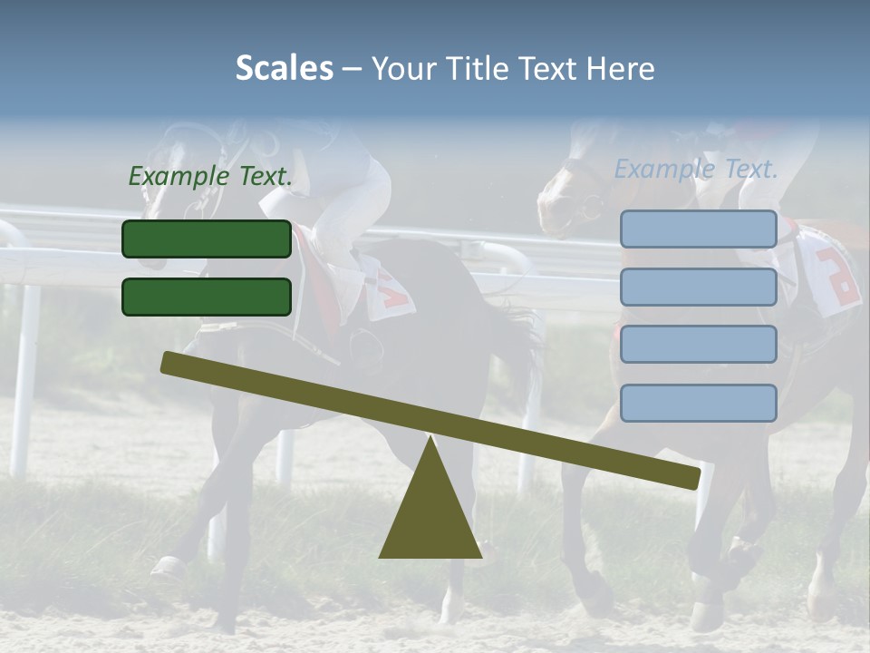 Outdoors Jockey Speed PowerPoint Template