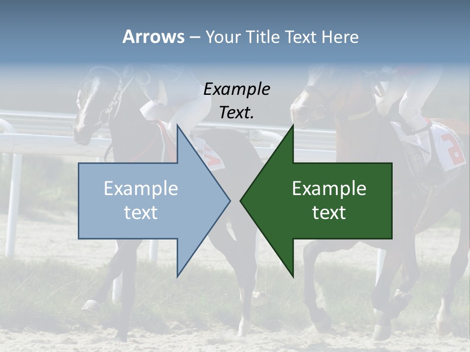 Outdoors Jockey Speed PowerPoint Template