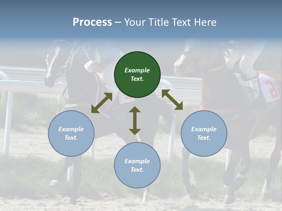 Outdoors Jockey Speed PowerPoint Template