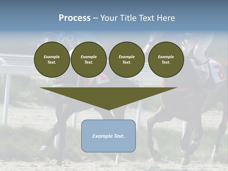 Outdoors Jockey Speed PowerPoint Template