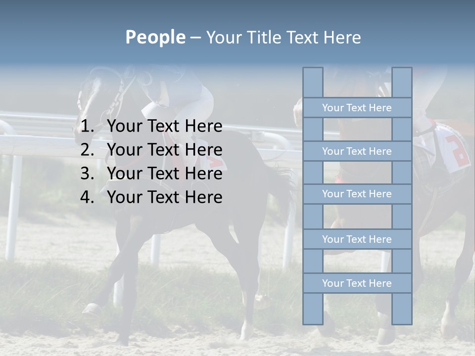 Outdoors Jockey Speed PowerPoint Template