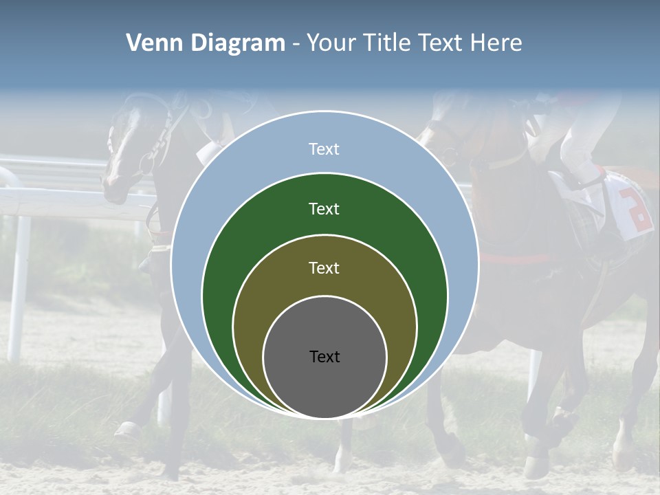 Outdoors Jockey Speed PowerPoint Template