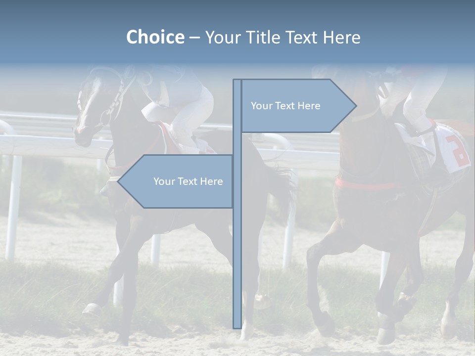 Outdoors Jockey Speed PowerPoint Template