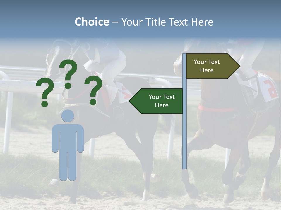 Outdoors Jockey Speed PowerPoint Template