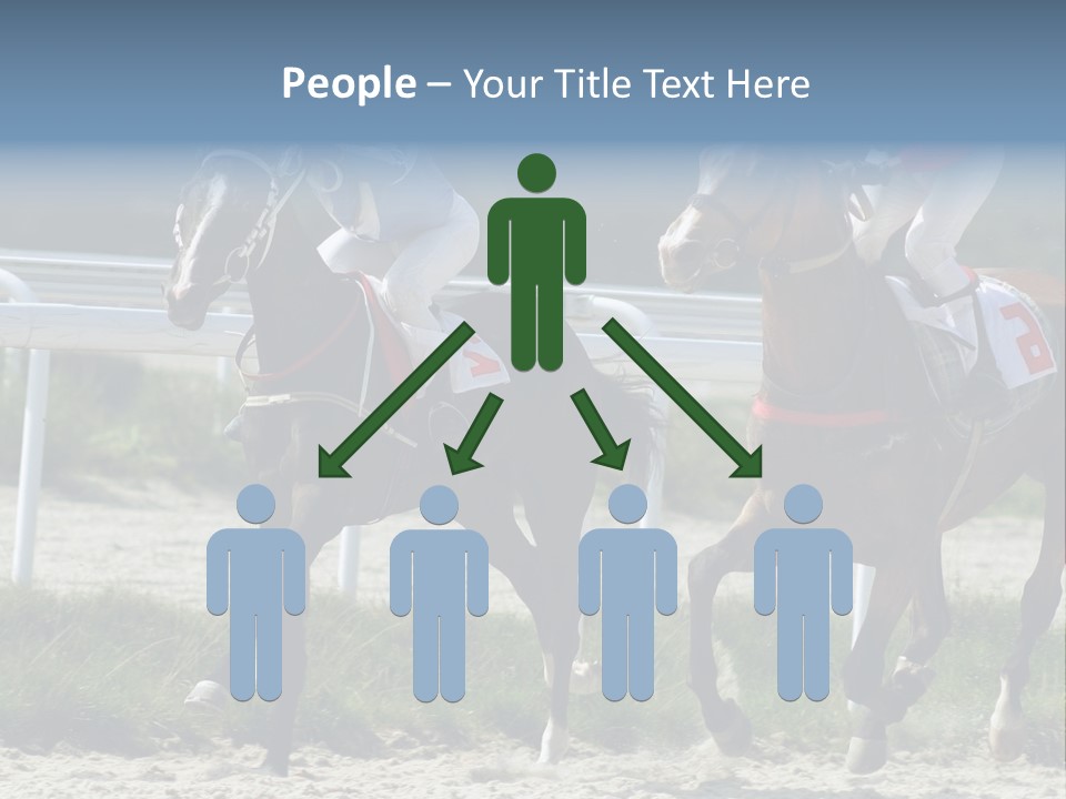 Outdoors Jockey Speed PowerPoint Template